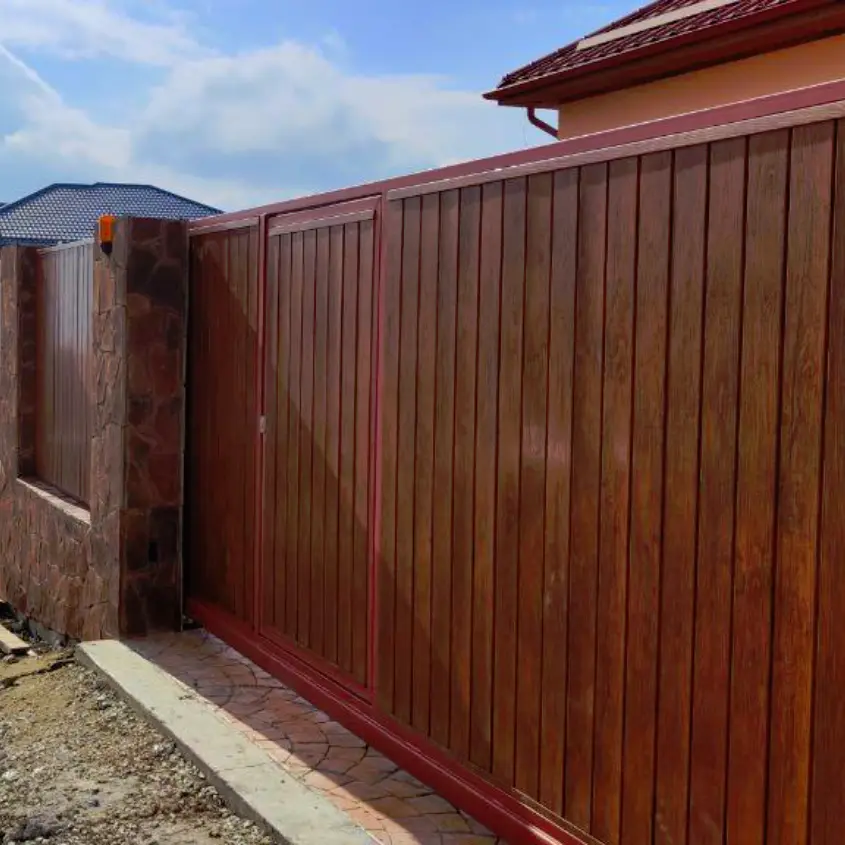 Фото 5 Металлопланкен Кедр Темный 3D SteelArt вертикальный монтаж