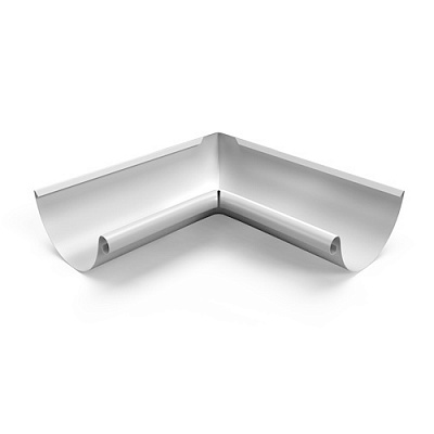 Угол желоба внутренний 90 градусов d 125 мм RAL 9003 OSNO