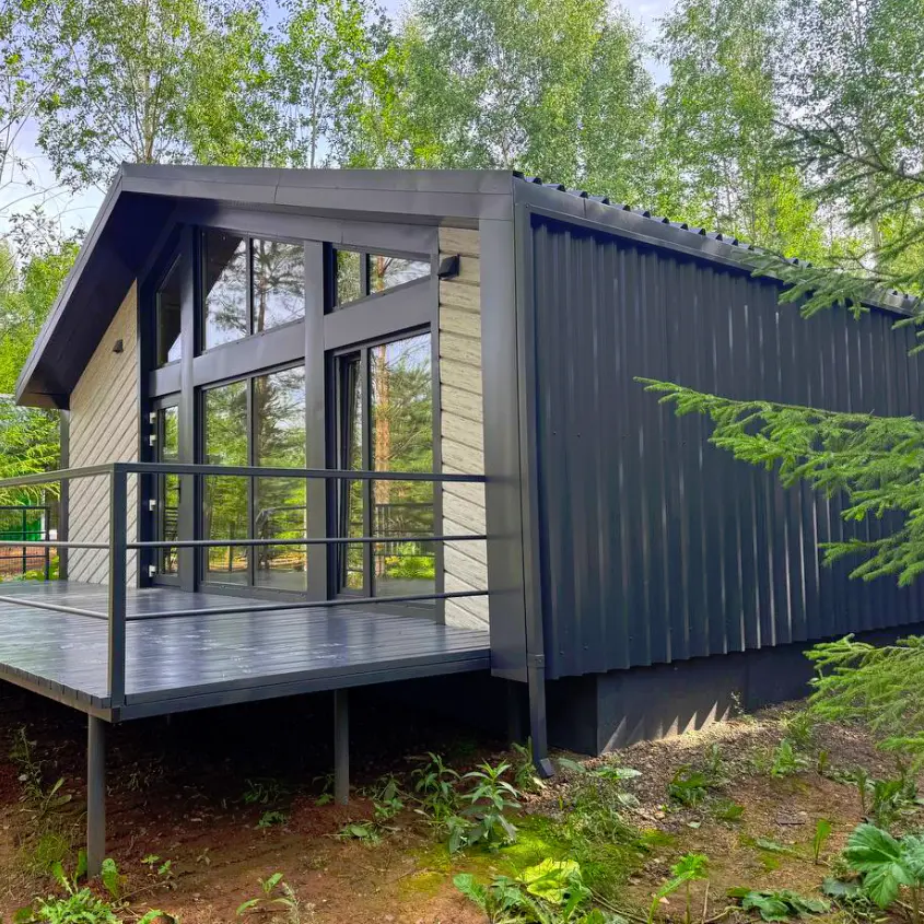 Фото 1 металлосайдинг Евро-Брус Беленый Дуб Printech