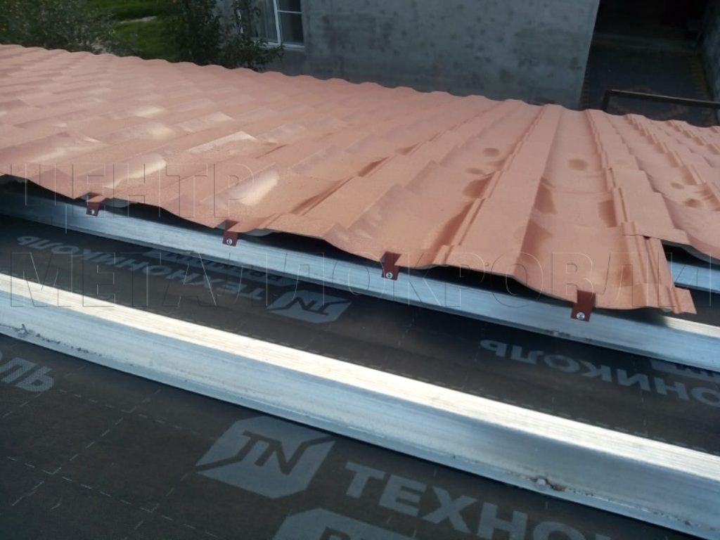 Металлочерепица Геркулес 8004 терракотовый Стальной Бархат от Центра Металлокровли в Самаре