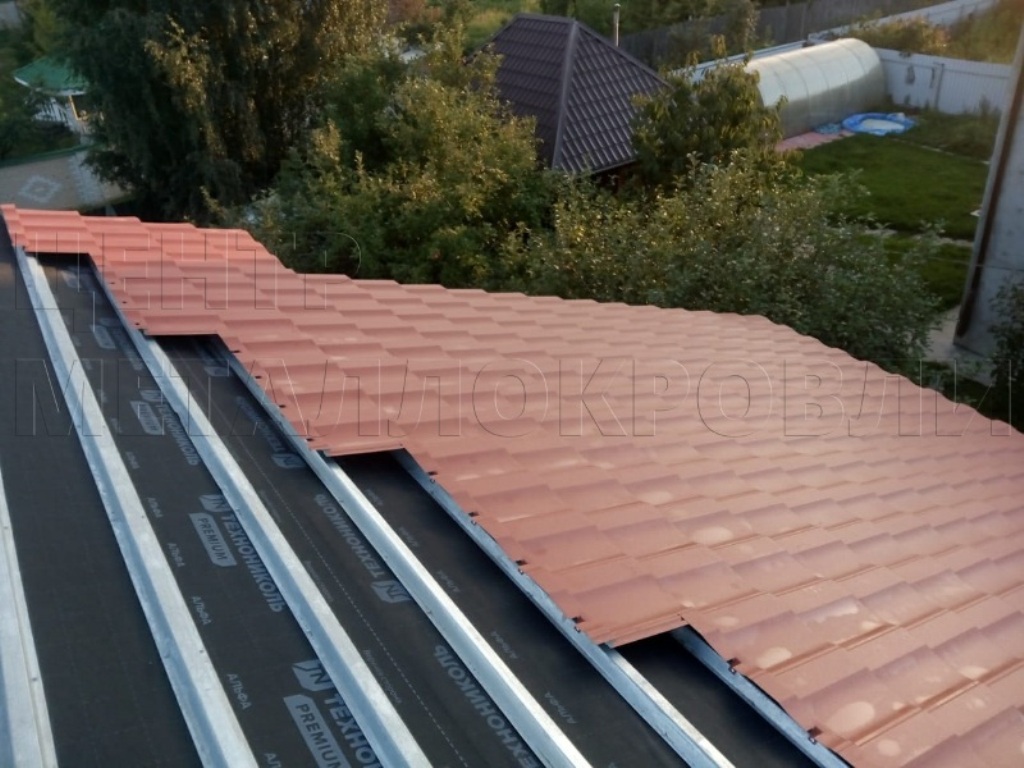 Металлочерепица Геркулес 8004 терракотовый Стальной Бархат от Центра Металлокровли в Самаре