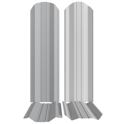 Штакетник металлический ЭКО М-образный 95мм RAL7004 Серый фото профиля