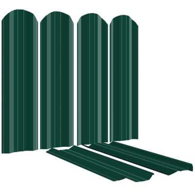 Штакетник ЭКО-М 95мм RAL6005-6005 Зеленый Мох 2-х сторонний для забора