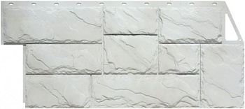 Фасадная панель FINEBER Камень Крупный Мелованный белый 1080*452