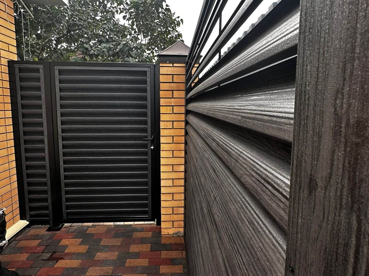 Ламели Еврожалюзи 48м Черное Дерево 3D Принтек