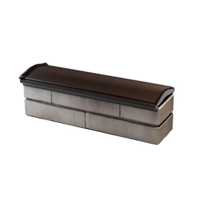 Парапет ZKING MONBLAN 170х510х50мм Коричневый с посадкой на 0.5 кирпича (130мм) фото 2